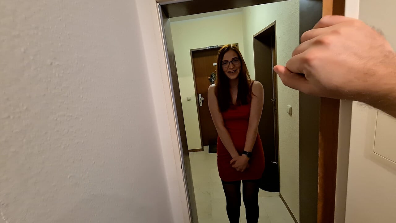 Redhead hobby whore fucked and kicked out
