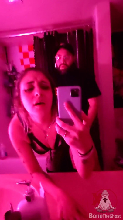 Fucking My Milf Friend In Front of The Mirror | Clip 1