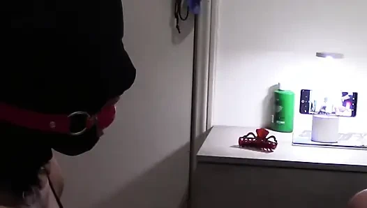 MILF Mouth-fucked with Ring Gag and Massive Throat Cumshot