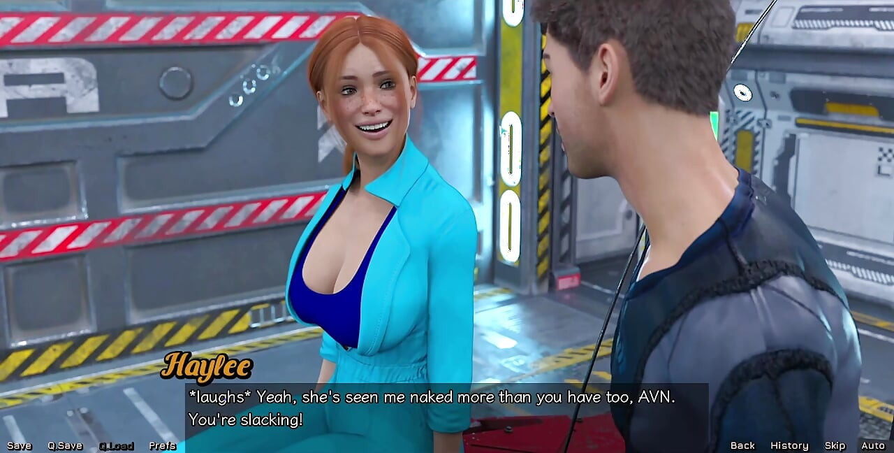 Stranded in Space - First Kiss with Red Head Haylee