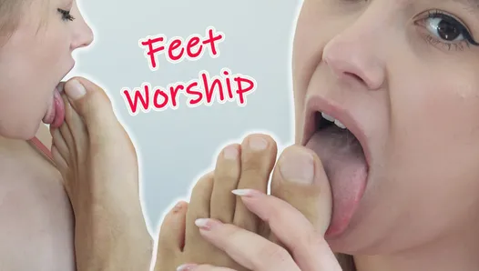 First feet worship by Russian babe 4k (Fetish video)
