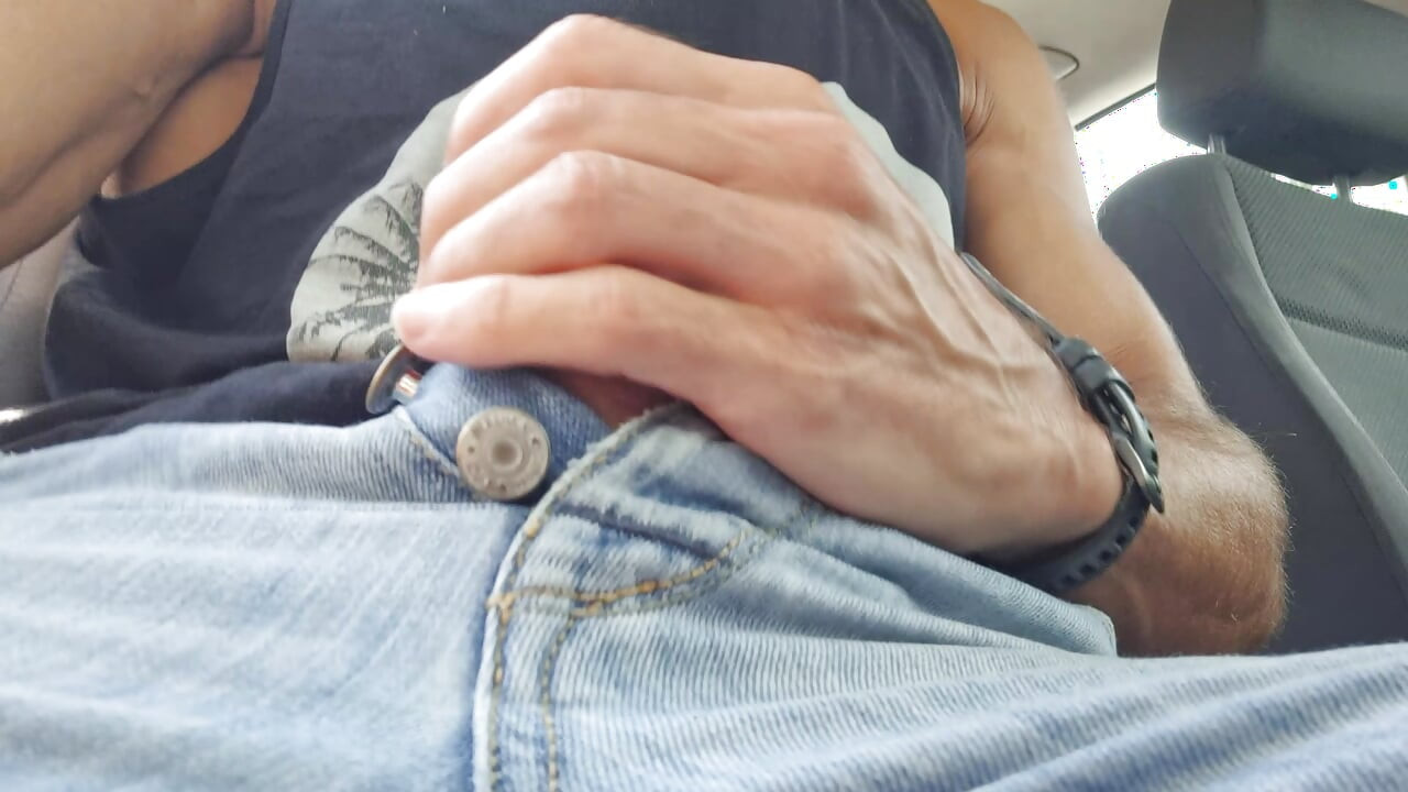Public Car Jerk Off – I Love Stroking My Hard Cock Where Anyone Can See