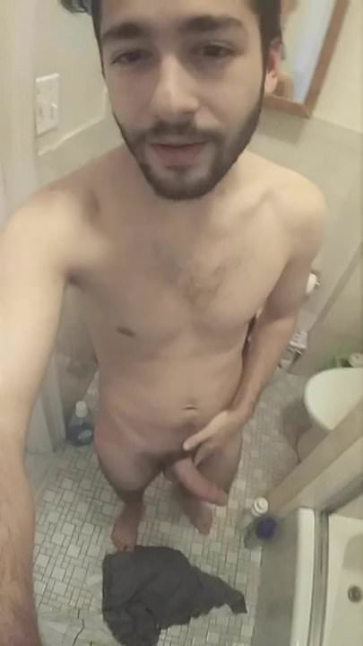 Jerking off in bathroom