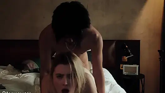 Cute gym slut suck and fuck in a dayuse hotel