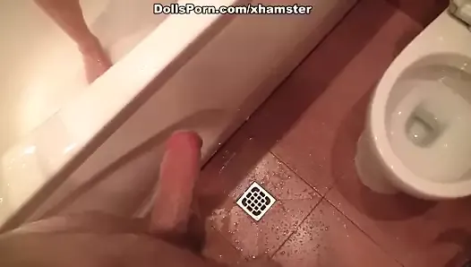 Tattooed porn doll enjoys bathroom fucking scene 1