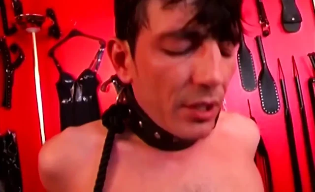 Dominant MILFs Pegging Collared Slaves with Thick Strap-ons