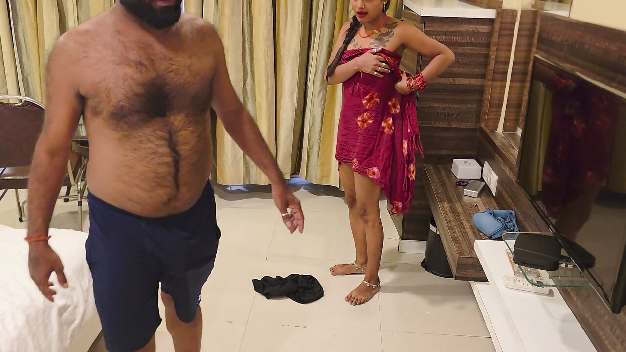Huge Boobs Indian girl strips dupatta and rough Fucks with boobs  (Hindi Audio)