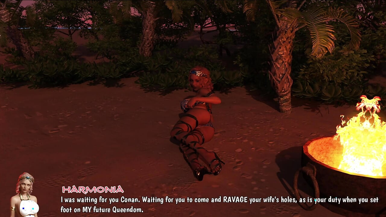 Conan and Princess Harmonia Full Sex Scene Barbarian Conquest Game