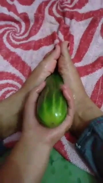 Footjob my cucumber 2