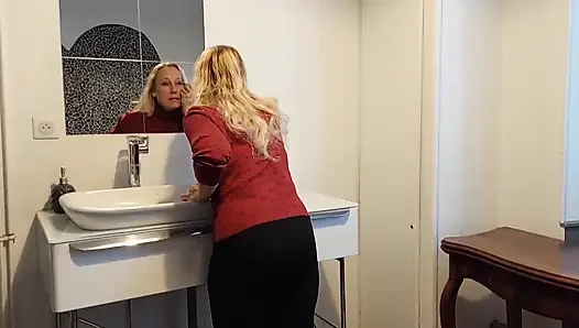 Mature Blonde Wife Enjoys Massage Sex and Foot Fetish