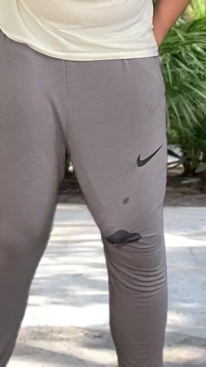 Unforgettable moment from "Monster cock in grey sweatpants public flash cum"