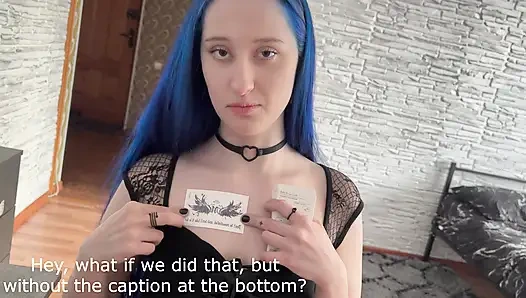 Anal Bakış açısıyla Üvey Kız Kardeşim Dövme Seçti Ve O Da Bunu Yapmak Istedi