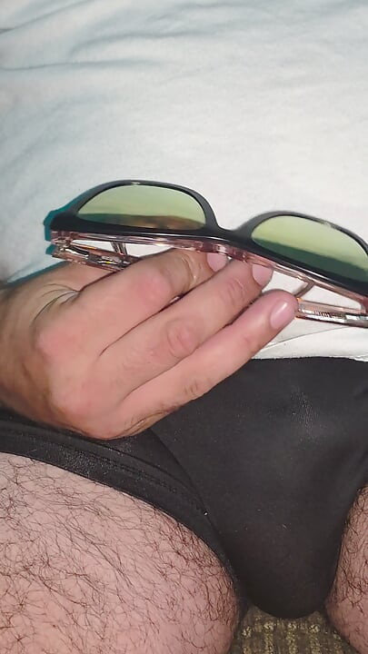 Pair eyewear harper suntop and eyeglasses me rubbin my penis on my underwear