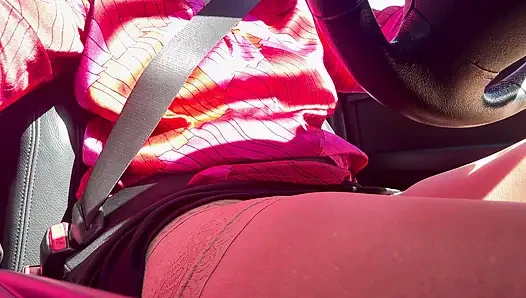 I pulled over and rubbed my pussy in the car until I had an intense orgasm.