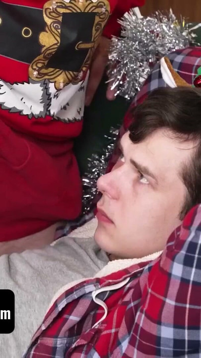 Stepbro Wasn’t Helping With Christmas Decorations, so I Pounded His Lazy Ass Instead | Clip 1