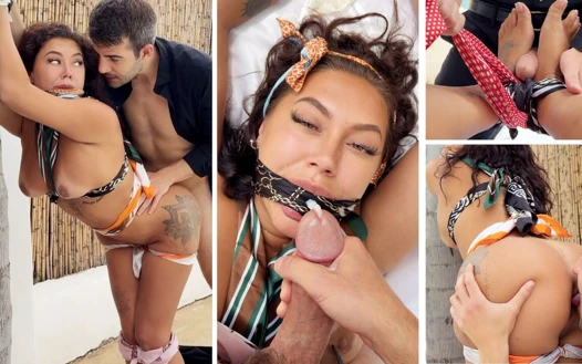 Worshipping Goddess Kylie with Silk and Satin Scarfs From Feet to Ass HD