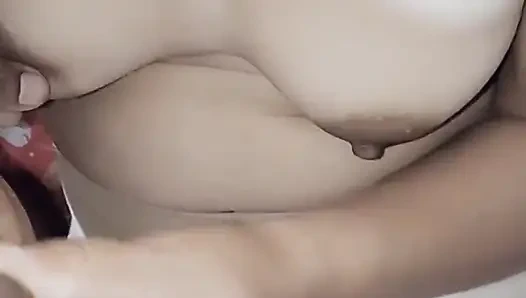 Taxi Driver Plays with My Breasts with His Cock, Until It Squirts on My Breast Head