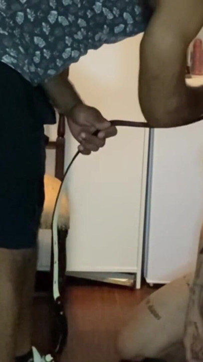 I made the submissive little dog lick my feet. | Clip 1