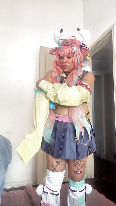 Getting Ready for Cosplay Con - Varesa Genshin Impact