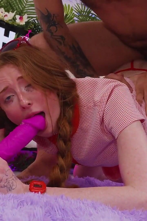 Redhead Beauty Lola Grant Spreads Her Legs for Wild Anal Pounding
