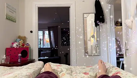 Perfect milf with perfect natural tits rides until she exploades in an orgasm