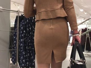 suede skirt suit