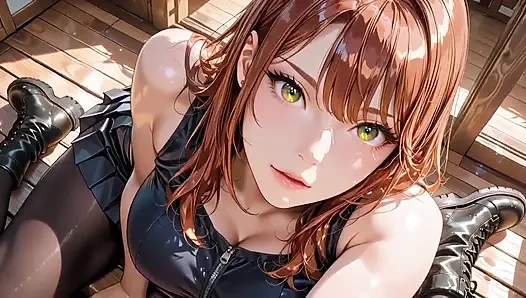 Patlayıcı hentai onee-san seansı - büyük memeler zıplıyor, damlayan delilik