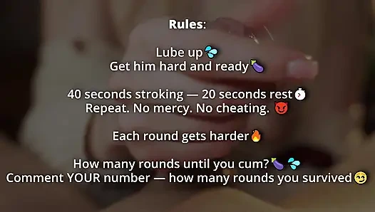 Челенж по дрочке - сколько раундов, пока вы не кончите?