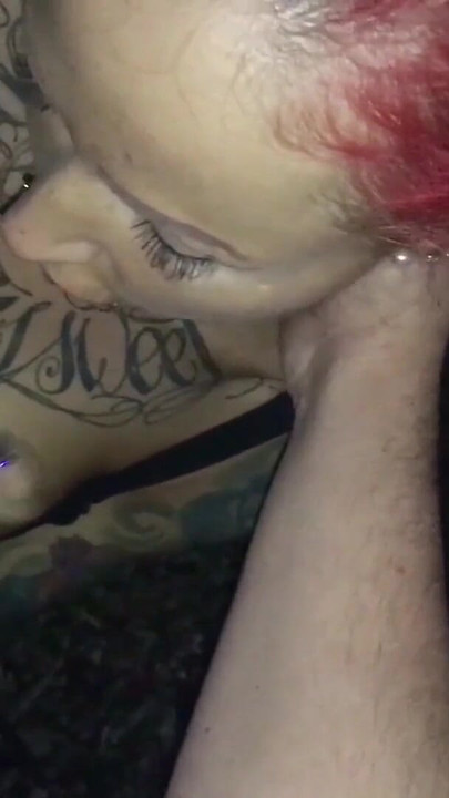 Emotional moment from "Real German Redhead Street Hooker Give Stranger Public Blow"