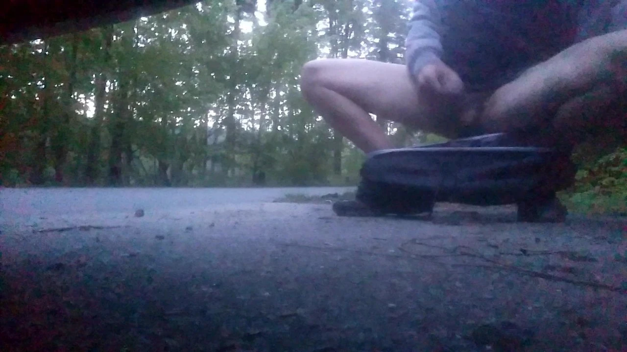 Huge Cock Public Cum in Forest wank handjob big dick jerck