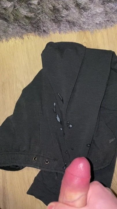 Cumming on my black pants