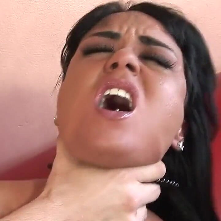 Intense Fountain squirter cums hard on leather couch