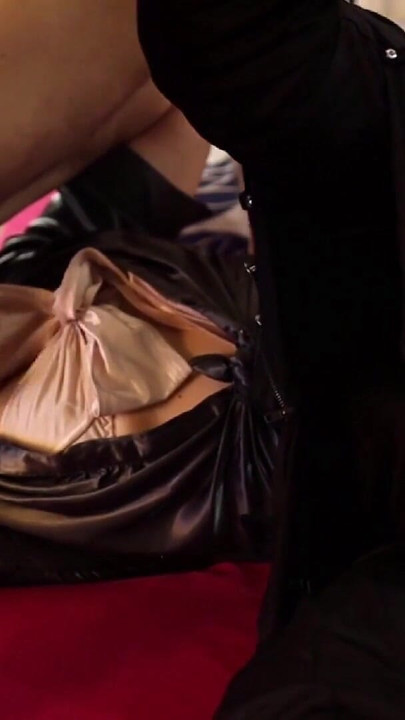 Key moment from "2380Eo (02) - French Amateur Slut, Clothed Sex, Satin Lingerie, Deepthroat, Rimming, Doggystyle, Closeup,"