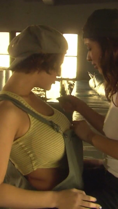 Erotic lesbians make out passionately in a close up shoot | Clip 1