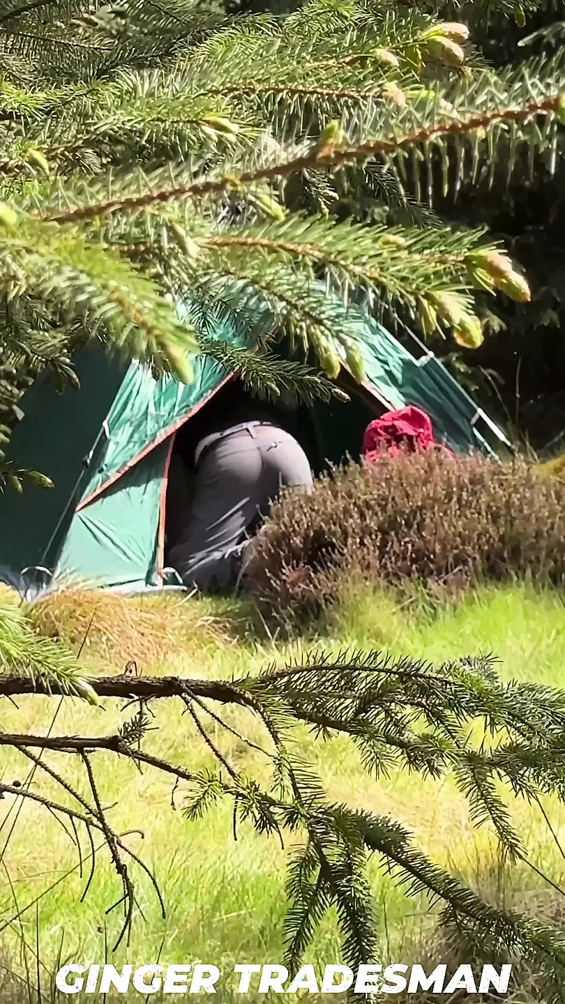 Cruising outdoor camping fucked bareback from massive thick XL cock