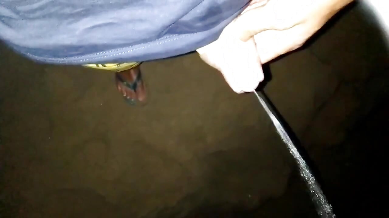 Compilation 2 Times Uncut Cock Twink Pissing on Beach and Showing Face