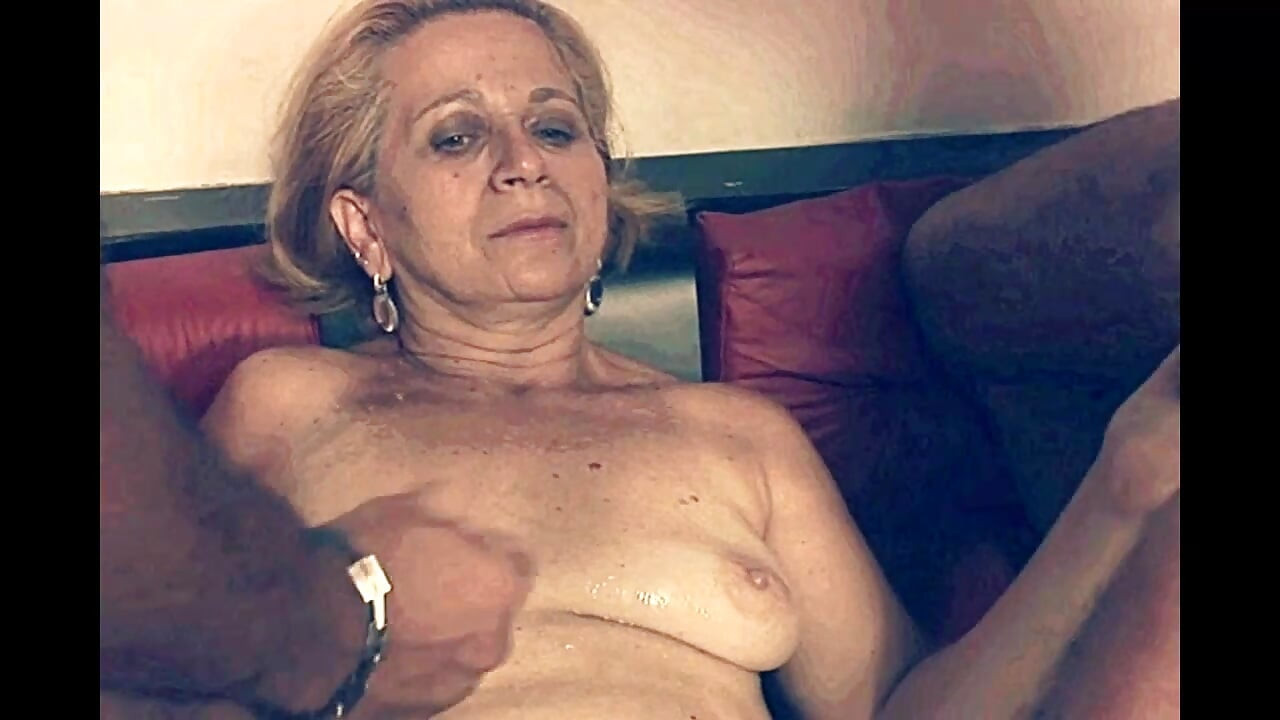 Gangbang for an Older Slut Getting Cummed on Tits by Big Cocks