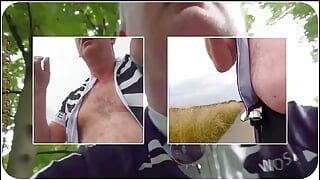 Collage di video di un tour in bici senza 1 All'aperto