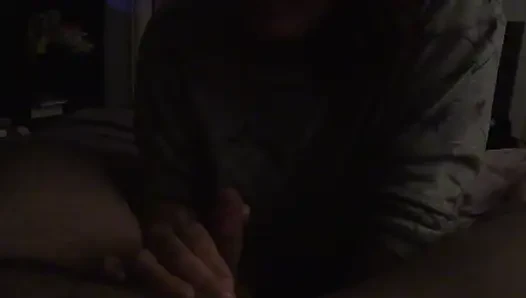 Wife giving me a blowjob. We where testing out a new 4k camera
