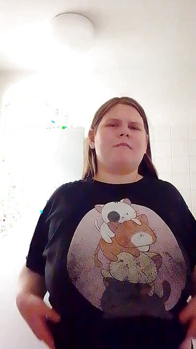 Smoking tits at school where someone could😉 come in at any time