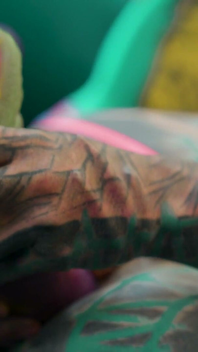 Tattooed Babe Goes Deep Solo with Anal Toys in Lingerie | Clip 1