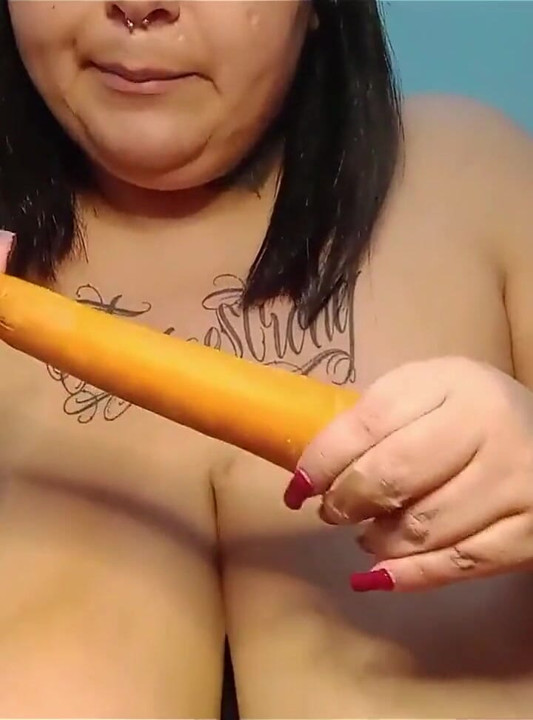Cewek vegan nakal dengan ssbbw dan sayuran - mary jhuana