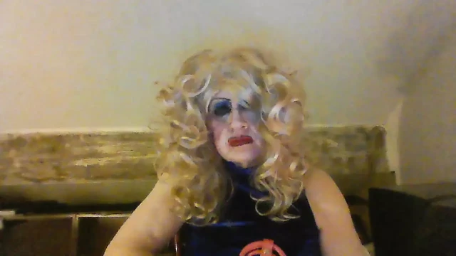 Cock hungry sissy, Sarah Millward, smokes seductively, wants to make  you wank over her, wants your cum in her face, and down