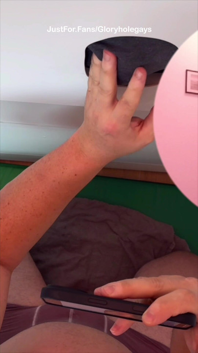 Straight Cock at the Gloryhole - Tongued Until He Cums