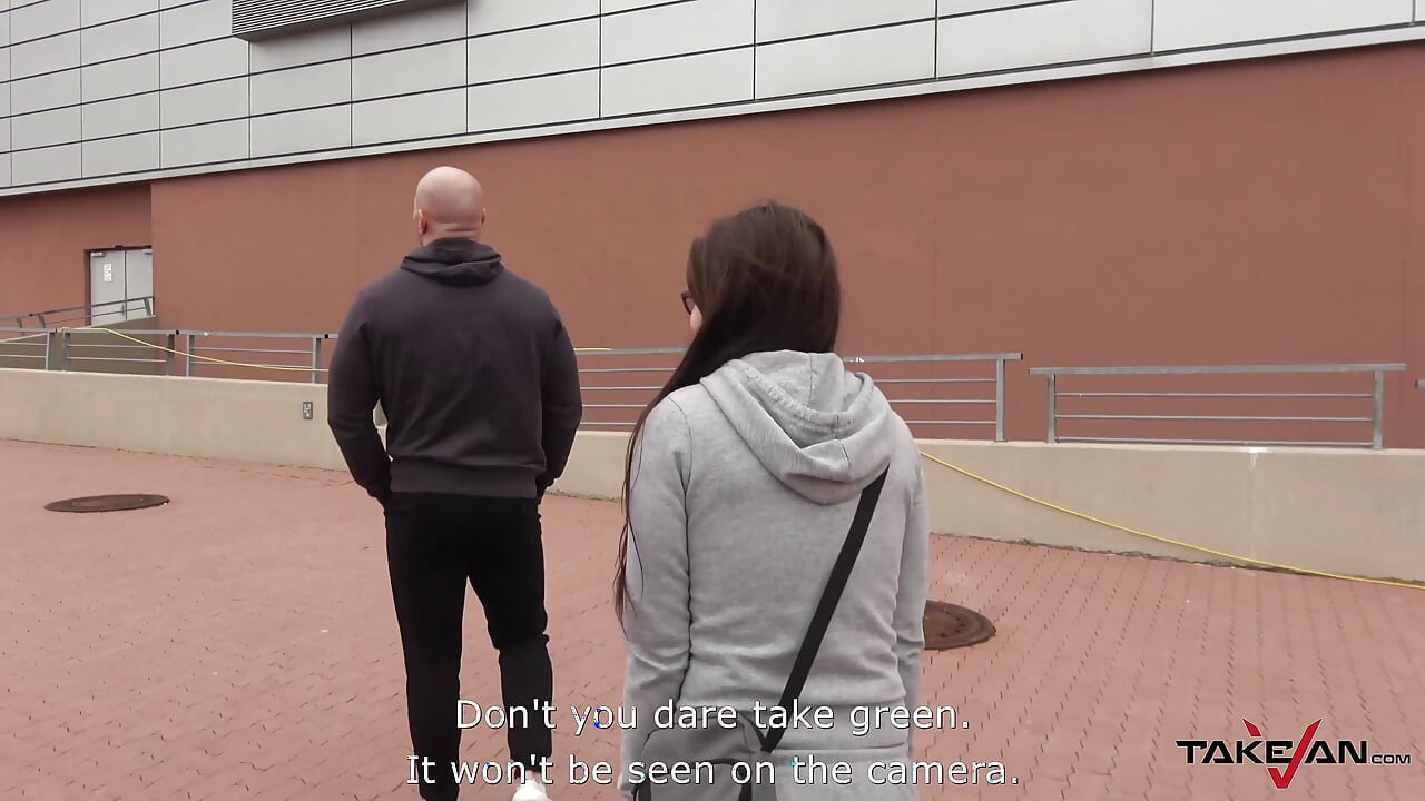 Obese slut wants an unlimited spit-roasting adventure in the van