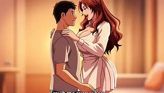 Big tits stepmom teaching her stepson the pleasures of intimate touch