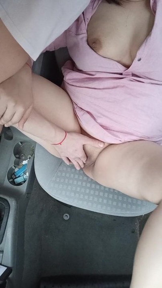 Step Son seduces stepmom and licks her pussy in car