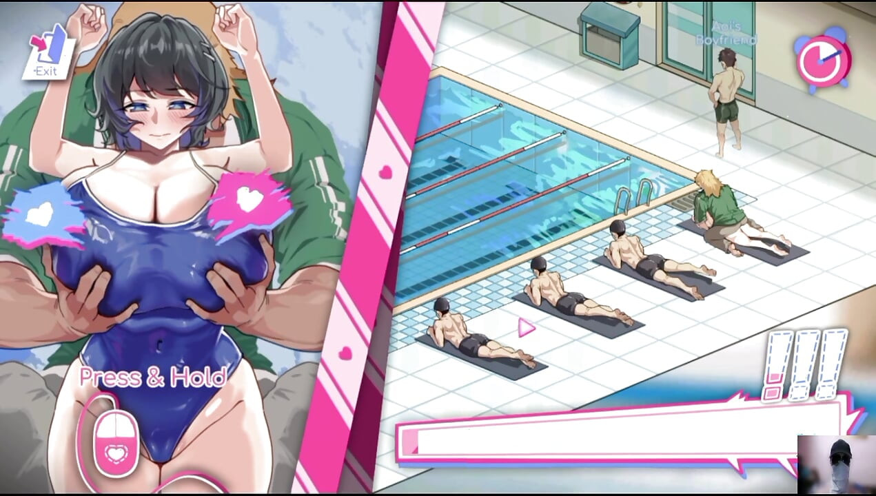 EP-2 "Lifeguard Holic Gameplay! NTR HENTAI GAME! נתתי לשותפה בוגדנית שיעורי שחייה פרטיים!"