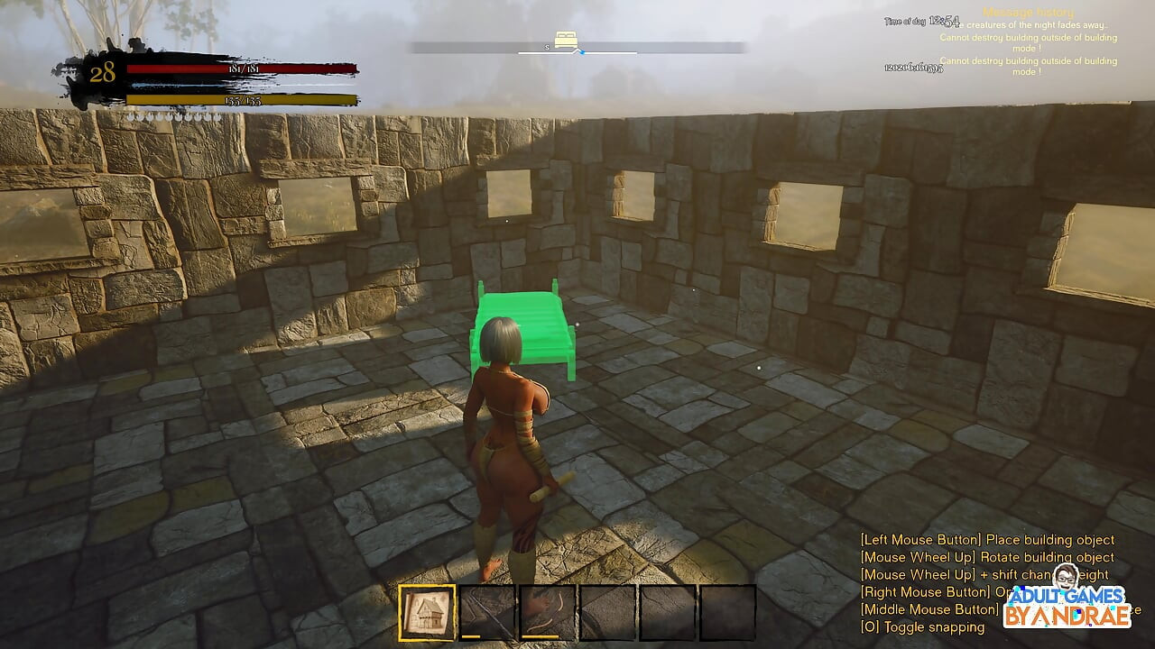 EP7: costruire la cucina in pietra, letto e bagno in Wicked Island (gioco)