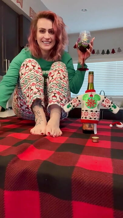 Xmas z Gwen i jej miękkimi, pysznymi, wspaniałymi stopami